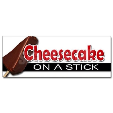 Signmission CHEESECAKE ON STICK DECAL sticker frozen cheese cake pop stick chocolate, D-36 Cheesecake On Stick D-36 Cheesecake On A Stick